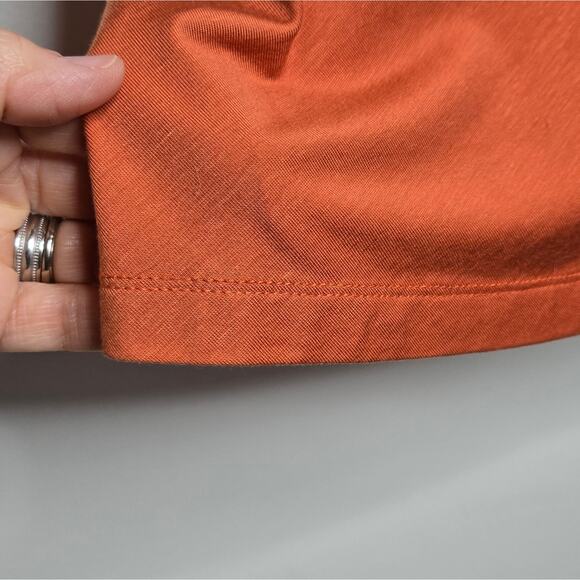 NWT Pendleton Women's Cowl Neck Sleeveless Blouse Deep Orange Size L - Picture 8 of 8